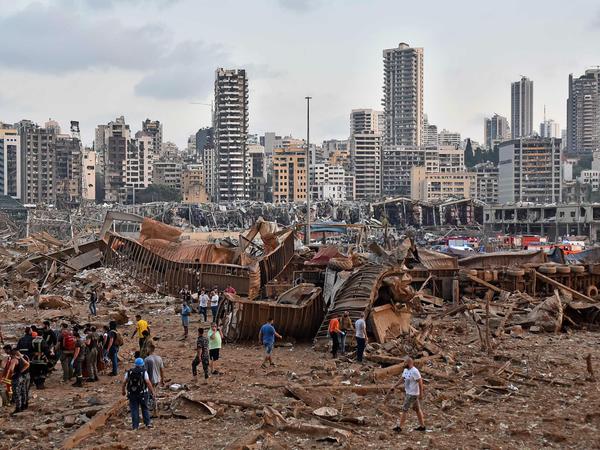 Das Ausmaß der Zerstörung nach verheerenden Explosionen in Beirut.