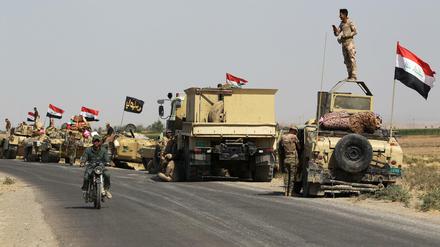 Auf dem Vormarsch. Irakische Truppen dringen immer weiter in der Region Kirkuk vor. 