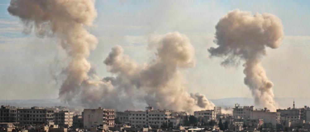 Die intensiven Luftangriffe auf die Rebellenhochburg Ost-Ghuta bei Damaskus halten den zweiten Tag in Folge an.