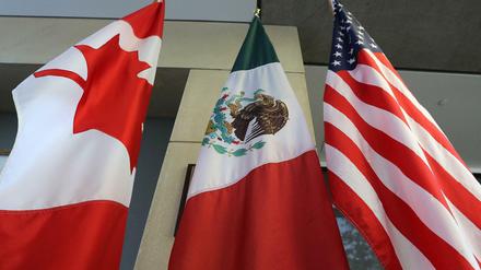 Die USA, Kanada und Mexiko Die drei Partnerländer tauschten 2018 Waren und Dienstleistungen im Wert von rund 1,4 Billionen Dollar aus.