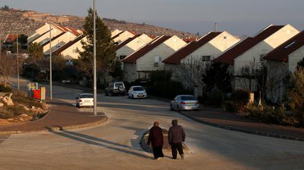 Eine israelische Siedlung in der West Bank. 