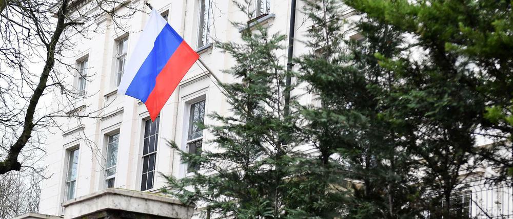 Die russische Botschaft in London rückt im Skandal um den Giftanschlag auf einen Doppelspion in den Blickpunkt. 
