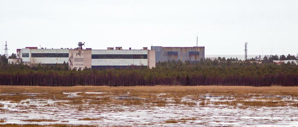 Das Foto aus dem Jahr 2011 zeigt Gebäude der Militärbasis von Nyonoska.