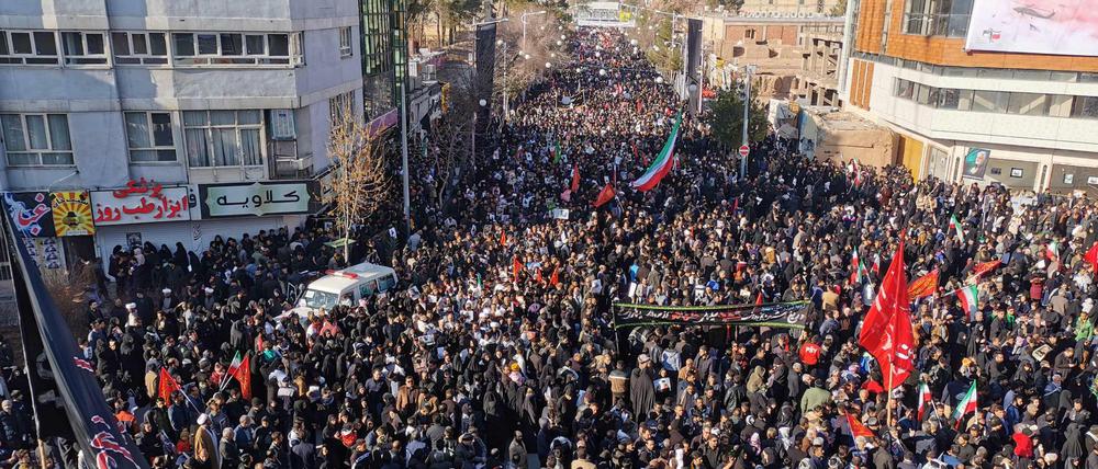Trauerzug für Qasem Soleimani in Kerman
