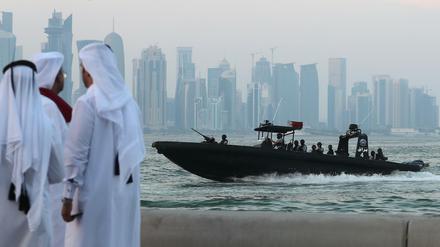 Katar lässt sich bisher vom Embargo einiger arabischer Staaten nicht beeindrucken. Sicht auf die Hauptstadt Doha.