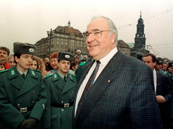 Helmut Kohl zu Besuch in Dresden.