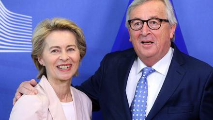 Wer lacht zuletzt? Der scheidende Präsident der EU-Kommission, Jean-Claude Juncker, mit Kandidatin Ursula von der Leyen.
