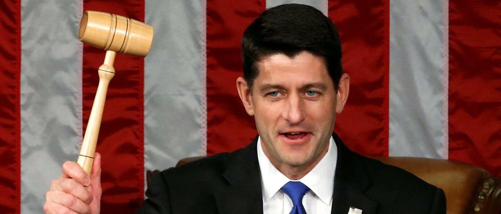 Wieder am Hammer: Der Republikaner Paul Ryan ist erneut Vorsitzender des US-Repräsentantenhauses.