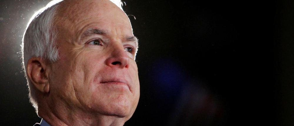 Ein älteres Bild von John McCain - aus dem Oktober 2008, als er Präsidentschaftskandidat der Republikaner war.