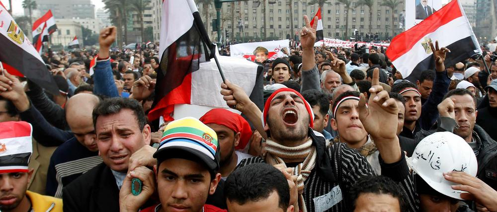 Der Tahrir-Platz in Kairo bleibt das Zentrum der Proteste.