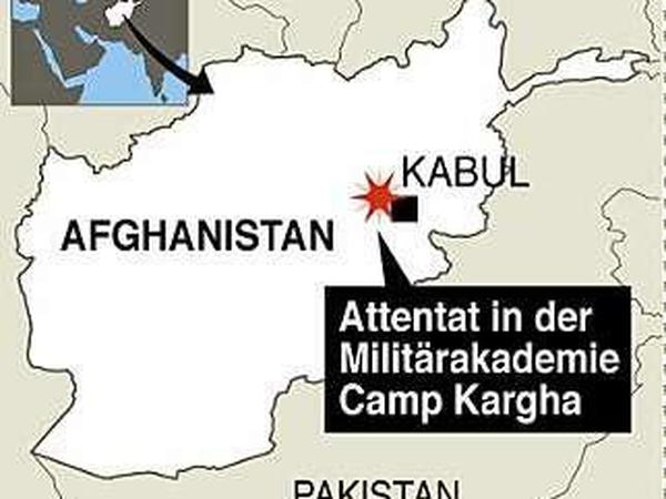 In der Militärakademie Camp Kargha bei Kabul ereignete sich der Anschlag.