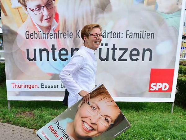 SPD-Spitzenkandidatin Heike Taubert: Zerrieben zwischen CDU und Linkspartei?