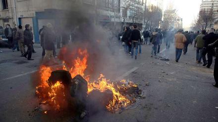 Auch in Teheran kommt es nun zu Unruhen.