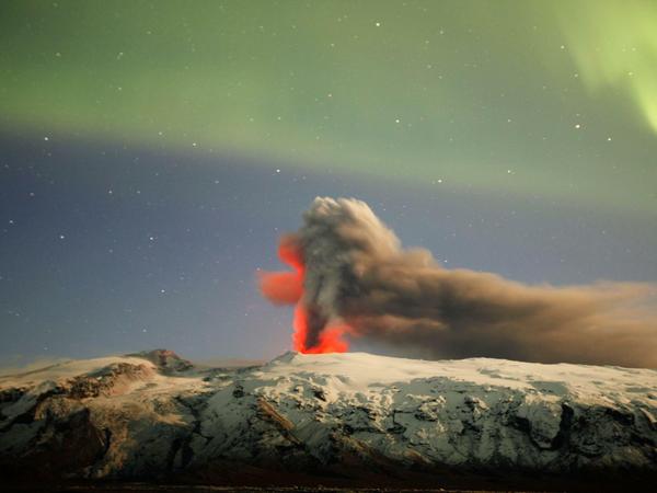 Ausbruch des isländischen Vulkans Eyjafjallajokull 2010.