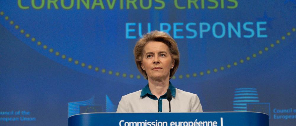 EU-Kommissionschefin Ursula von der Leyen am Mittwoch in Brüssel.
