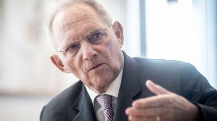 Bundestagspräsident Wolfgang Schäuble (CDU) hielt eine Grundsatzrede zur Außen- und Sicherheitspolitik.