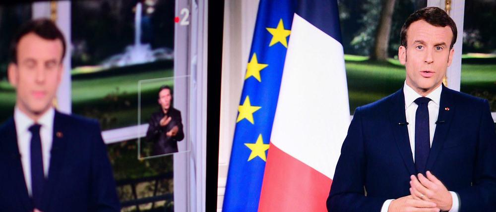 Emmanuel Macron bei seiner Neujahrsrede besänftigt hat sie die Franzosen nicht. .