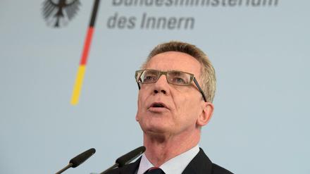 Bundesinnenminister Thomas de Maizière (CDU) 