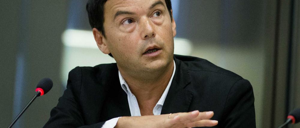 Debatte zur Einkommensverteilung. Der französische Ökonom Thomas Piketty in Den Haag bei einer Sitzung des niederländischen Senats.