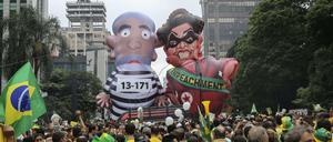 In Brasilien nehmen die Proteste gegen Präsidentin Dilma Rousseff zu. 