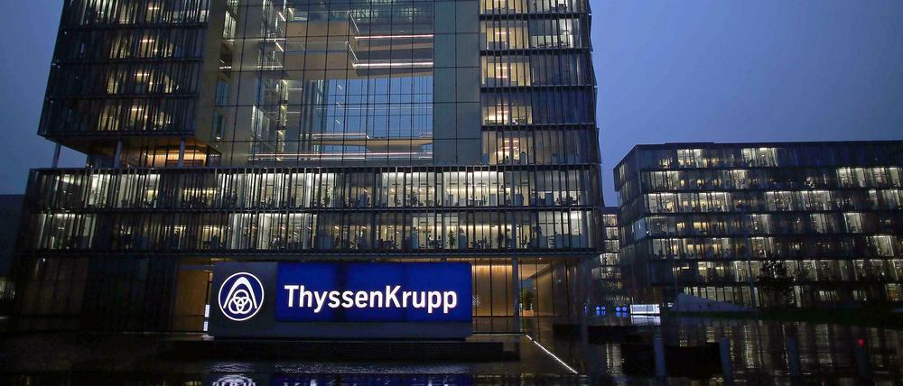 Die Zentrale des Stahlkonzerns ThyssenKrupp in Essen.