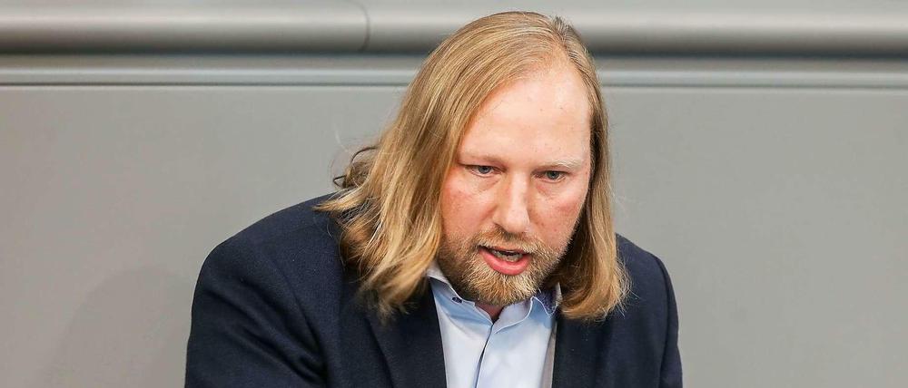 Grünen-Fraktionschef Anton Hofreiter im Bundestag