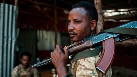 Ein Mitglied der Amhara Spezialkräfte der Äthiopischen Armee (Symbolbild).