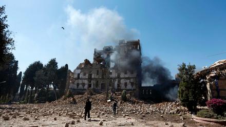 Luftangriff auf Jemen - mit Hilfe deutscher Rüstungstechnologie.