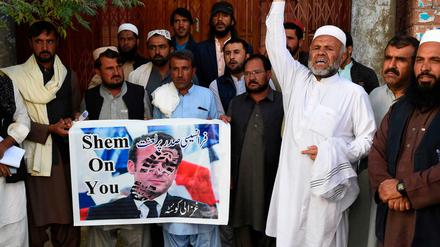 Proteste in Quetta in Pakistan gegen Macron wegen seines unnachgiebigen Kurses in Sachen Meinungsfreiheit