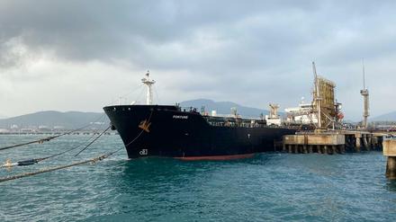 Der iranische Tanker "Fortune" ist unbehelligt in Venezuela vor Anker gegangen.