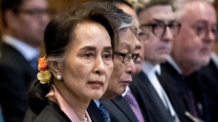 Vorwurf des Völkermords an den Rohingya: Regierungschefin Aung San Suu Kyi hört die Klage gegen ihr Land. 