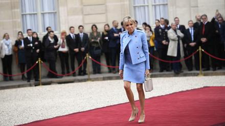 Zu alt für ihren Mann? Brigitte Macron im Elysee-Palast. 