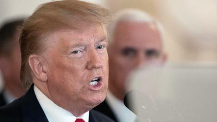 US-Präsident Donald Trump spricht über iranischen Angriffe auf US-Stützpunkte