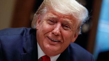 Hat gut lachen: Donald Trump am Freitag im Weißen Haus.
