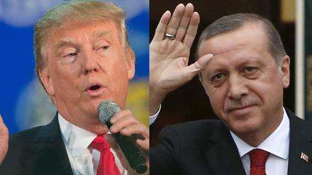 Zwei, die polarisieren: Donald Trump (links) und Recep Tayyip Erdogan.