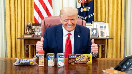 Werbung aus dem Weißen Haus: Trump unterstützt Goya-Produkte
