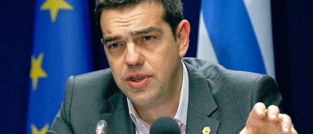 Gibt den anderen die Schuld. Alexis Tsipras, Ministerpräsident Griechenlands.