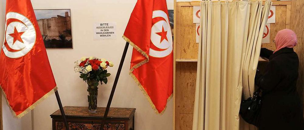 Auch in der Tunesischen Botschaft in Berlin wurde bereits gewählt.