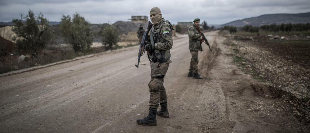 Kämpfer der von der Türkei unterstützten "Freien Syrischen Armee" in Nordsyrien.