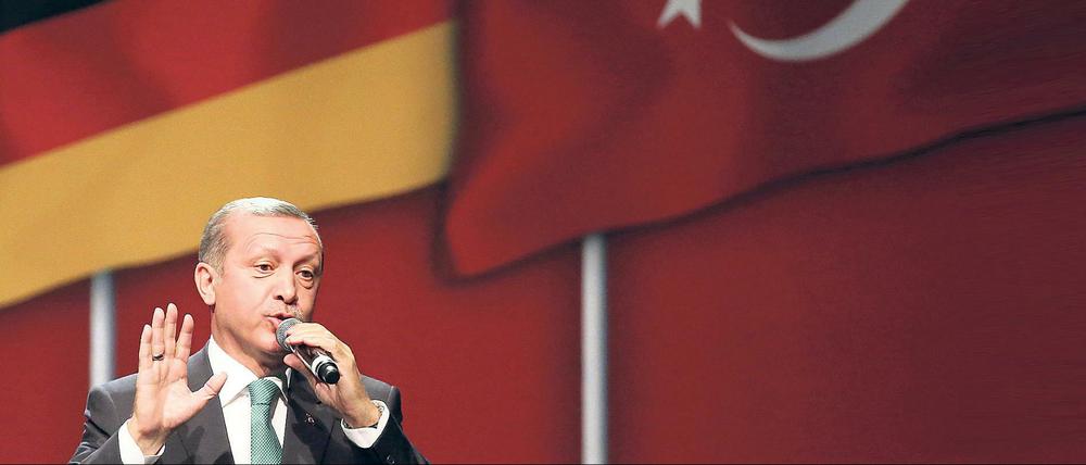 Erdogan wollte am Rande des G-20-Gipfels in Deutschland Landsleuten sprechen.