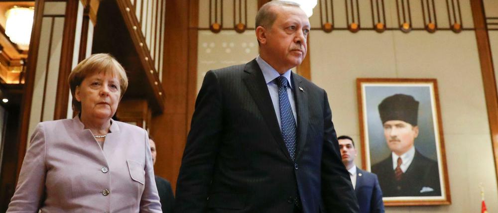 Der Besuch von Angela Merkel bei Recep Tayyip Erdogan am Donnerstag wurde intensiv verfolgt.