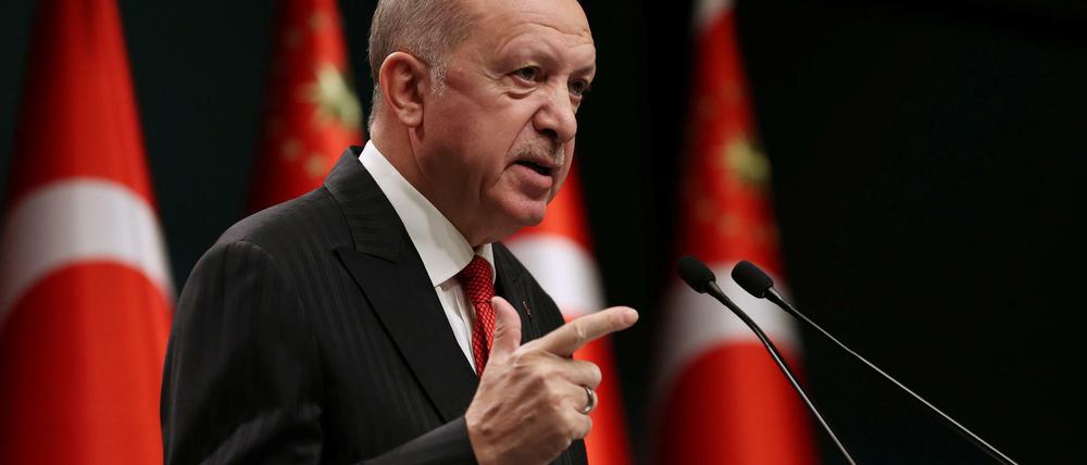 Der türkische Präsident Recep Tayyip Erdogan provoziert mal wieder.