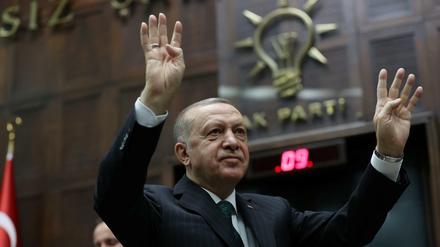 Der türkische Präsident Erdogan in Ankara.