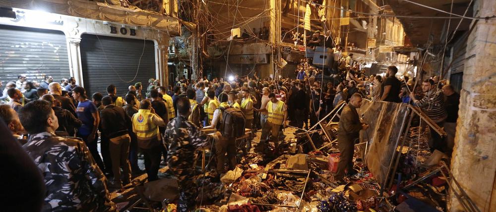 Bei einem Anschlag in Beirut starben Dutzende Menschen. 