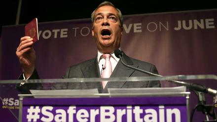 Ukip-Chef Daniel Farage will raus aus der EU.