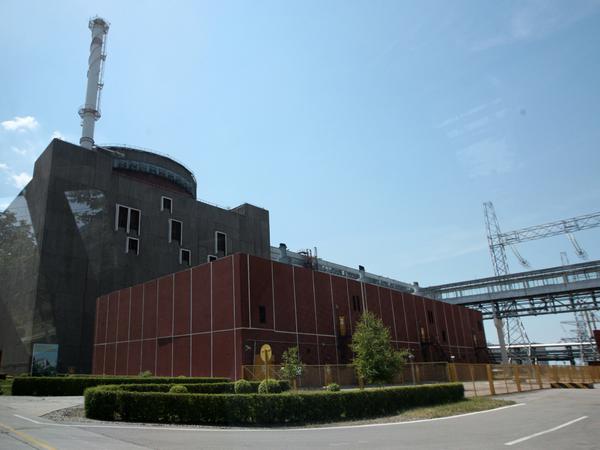 Ein Stromerzeugungsblock im Kernkraftwerk Saporischschja in der Stadt Enerhodar. 