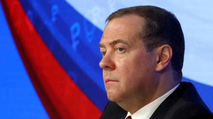 Dmitri Medwedew, Vorsitzender der Partei Einiges Russland und stellvertretender Leiter des Sicherheitsrates