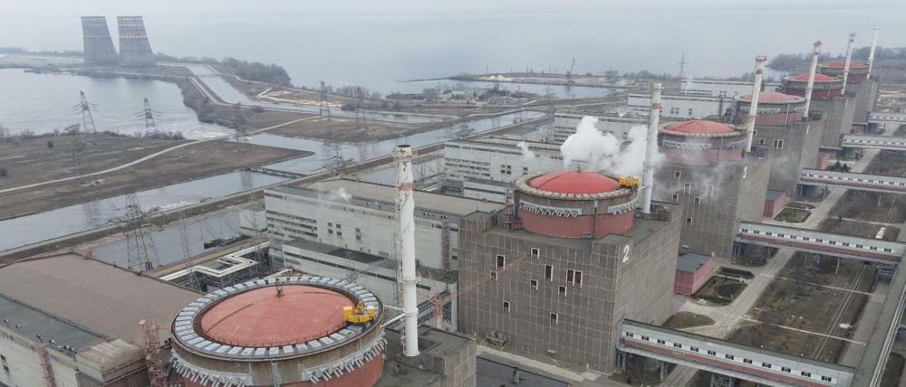 Das Kernkraftwerk Saporischschja in der Stadt Enerhodar im Süden der Ukraine.