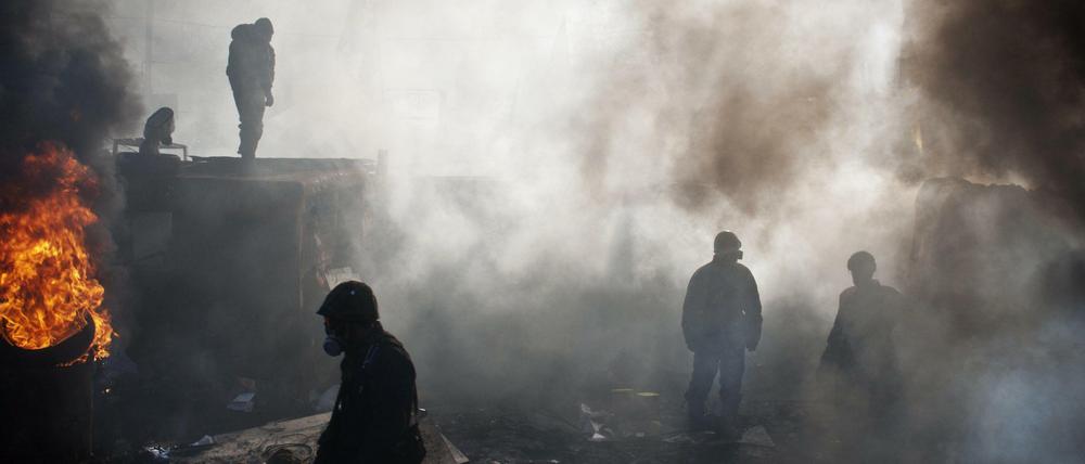 Wie es auf dem Maidan in Kiew weitergehen wird, wagt mittlerweile niemand mehr zu prognostizieren.