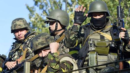 Ukrainische Soldaten in der Ostukraine. Militärisch, das zeichnet sich ab, können sie den Krieg mit Russland kaum gewinnen. 